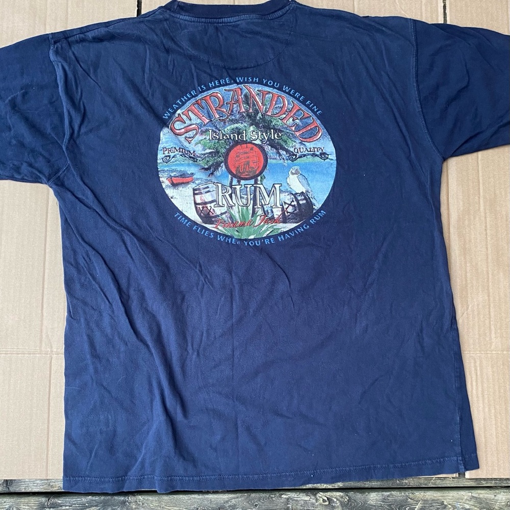 Vintage Stranded Rum T-shirt in dark blue